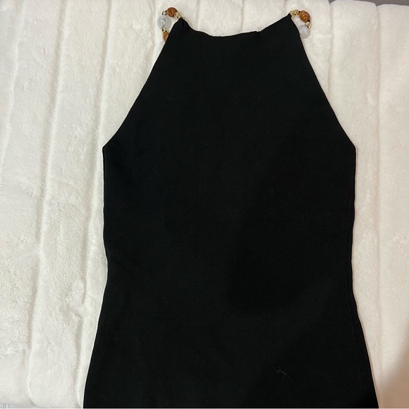 NWOT Maje Black Tank Top With Beaded Straps—with some pilling - Picture 12 of 16